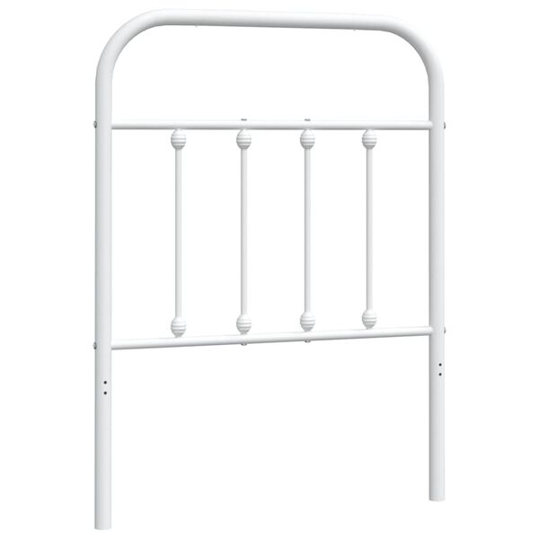 vidaXL Metal Replace Headboard White 75 cm