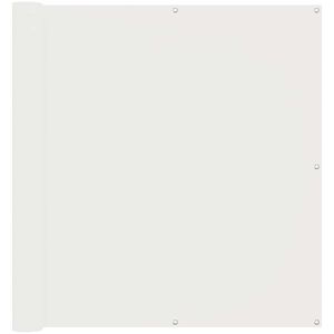 vidaXL Balcony Screen White 110 x 600 cm Oxford Fabric