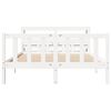 vidaXL Bed Frame without Mattress White 160x200 cm Solid Wood Pine