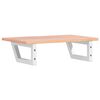 vidaXL Basin Shelf Wall Mounted Steel and Solid Wood Oak