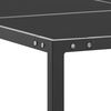 vidaXL Garden Table Anthracite 130x130x72 cm Steel and Glass