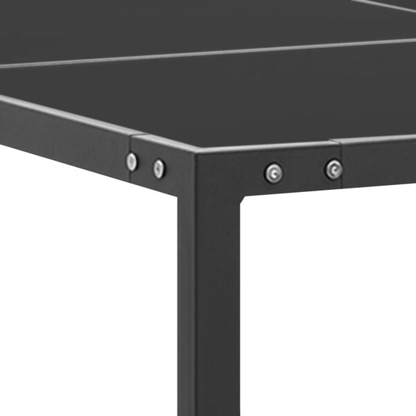 vidaXL Garden Table Anthracite 130x130x72 cm Steel and Glass