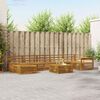 vidaXL Sofa Sets 8 pcs Natural Solid Acacia Wood