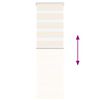 vidaXL Zebra Blind Marble Beige 45x100 cm Fabric Width 40.9 cm Polyester