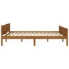 vidaXL Bed Frame without Mattress Solid Pinewood Honey Brown 140x200 cm