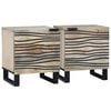 vidaXL Bedside Cabinet 2 pcs White 40 x 33 x 46 cm Engineered Wood