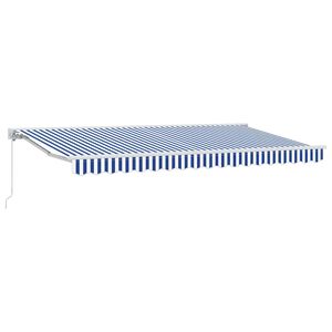vidaXL Awning Frame Blue and White 350 x 200 cm
