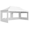 vidaXL Professional Folding Party Tent with Walls Aluminium 6x3 m White