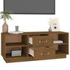 vidaXL TV Cabinet Honey Brown 100x34x40 cm Solid Wood Pine