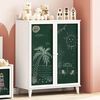vidaXL Cabinet with Two Doors and Chalkboard Front ROROS White