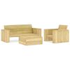 vidaXL Garden Lounge Set | Pinewood | Impregnated pinewood | 3 Piece | Durable