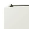 vidaXL Garden Planters 2 pcs White Triangular 50x43x75 cm Steel