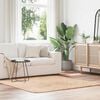 vidaXL Shaggy Rug High Pile NAVARRA Beige 160x160 cm Polyester