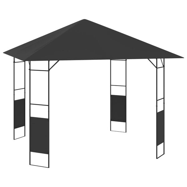 vidaXL Garden Gazebo 3x3 m Anthracite 160 g/m&sup2;
