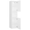 vidaXL Bathroom Furniture Set High Gloss White Engineered Wood