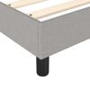 vidaXL Box Spring Bed Frame Light Grey 90x200 cm Fabric