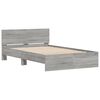 vidaXL Bed Frame without Mattress Grey Sonoma 120x200 cm