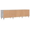 vidaXL TV Cabinet Concrete Grey 150x30x44.5 cm Engineered Wood