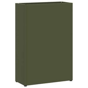 vidaXL Rain Umbrella Stand Olive Green 28 x 12 x 41 cm Steel