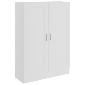 vidaXL Book Cabinet White 82.5x30.5x115 cm Engineered Wood
