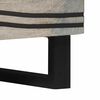 vidaXL Coffee Table Beige and Black 80 x 50 x 40 cm Solid Acacia wood