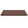vidaXL Automatic Retractable Awning with LEDs Brown 450x350 cm