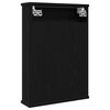 vidaXL Bathroom Mirror Cabinet Black Oak 42x12x60 cm Engineered Wood