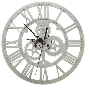 vidaXL Wall Clock Silver 30 cm Acrylic