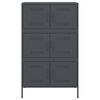 vidaXL Highboard Anthracite 68x39x113 cm Steel