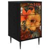 vidaXL Bedside Cabinet GENNEP Black Oak 36 x 33 x 61 cm