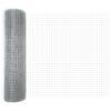 vidaXL Welded Wire Fence Silver 0.4 x 10 m