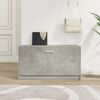 vidaXL Shoe Bench Concrete Grey 80x24x45 cm Engineered Wood