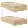 vidaXL Bed Frame with Drawer Sonoma Oak 100 x 200 cm Engineered Wood