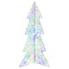 vidaXL Christmas Tree with 100 LEDs Multicolour 120 cm Acrylic