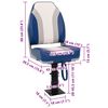 vidaXL Boat Seat with Pedestal Height Adjustable 360&deg; Rotatable