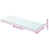 vidaXL Shelves 2 pcs Panel Glass Clear 80x30 cm