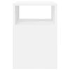 vidaXL End Table White 30.5 x 30 x 45 cm Engineered Wood