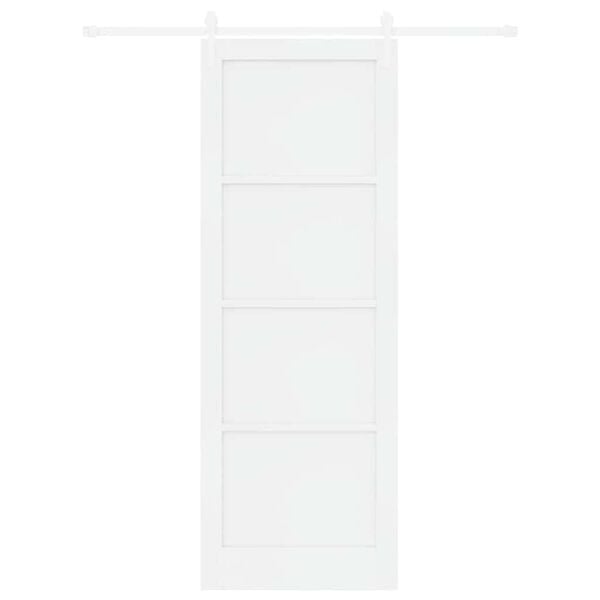 vidaXL Sliding Door ORKDAL White 83 x 232 cm Solid Pine Wood