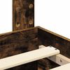vidaXL Bed Frame with Drawer Smoked Oak 140 x 190 cm Engineered Wood