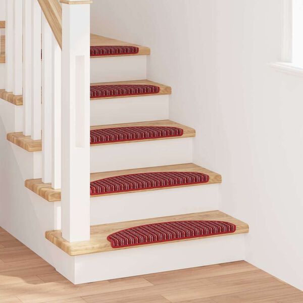 vidaXL Self-adhesive Stair Mats 15 pcs Red 65 x 21 x 4 cm