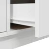 vidaXL TV Cabinet with LED Lights White 100x41x50 cm