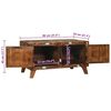 vidaXL Coffee Table Multicolour 80 x 54 x 45 cm Solid reclaimed wood