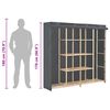 vidaXL Wardrobe Grey 173x40x170 cm Fabric