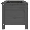vidaXL Garden Planter Grey 82.5x40x39 cm Solid Wood Pine