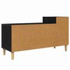 vidaXL TV Cabinet Black Oak 100 x 35 x 55 cm Engineered Wood