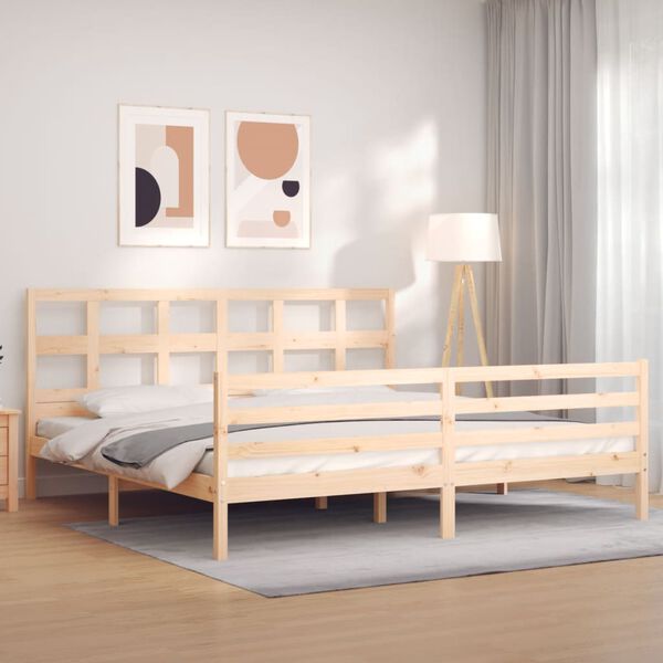 vidaXL Bed Frame without Mattress 200x200 cm Solid Wood