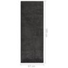 vidaXL Soft Pile Rug Anti-slip 67x180 cm Anthracite