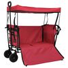 vidaXL Folding Hand Trolley Red 105 x 56.5 x 116 cm Oxford Cloth