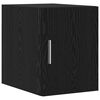 vidaXL Storage Cabinet with Drawer 2 pcs Black Oak 30 x 42.5 x 225 cm
