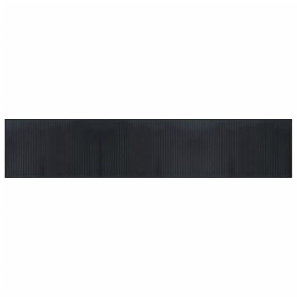 vidaXL Rug Rectangular Black60x300 cm Bamboo